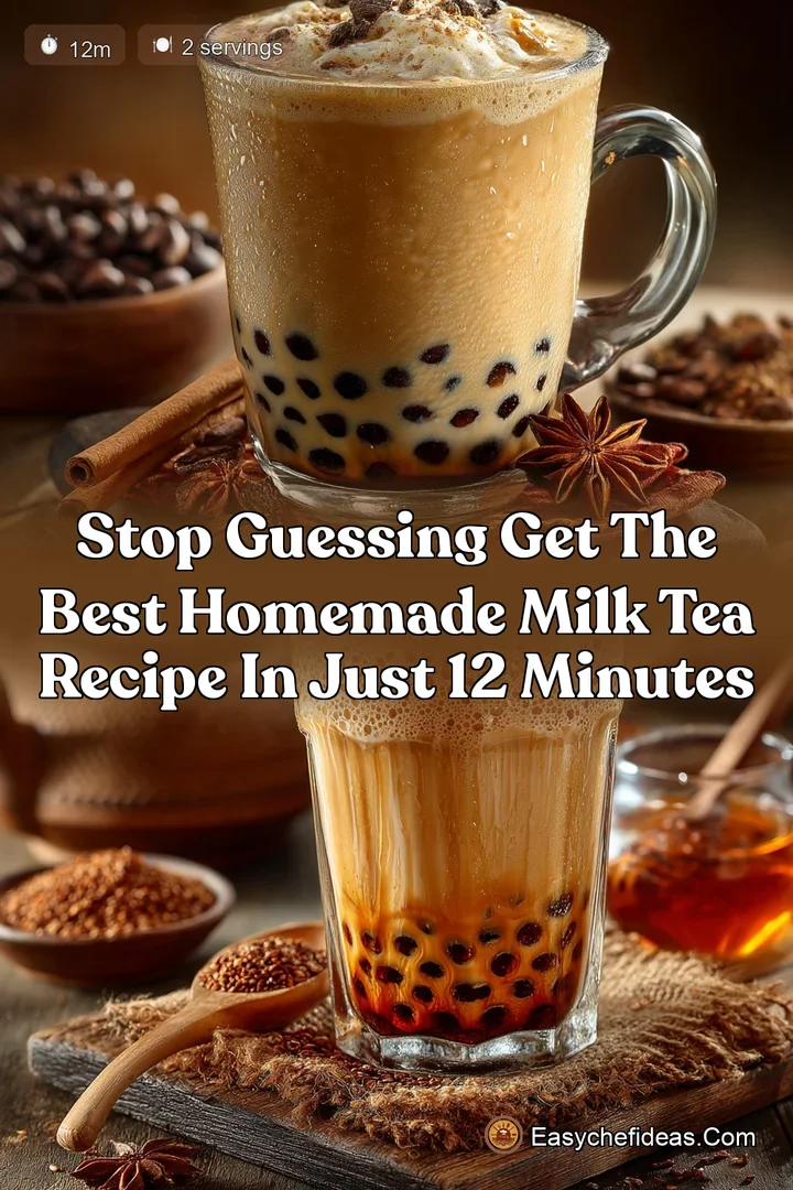 Stop Guessing Get the Best Homemade Milk Tea Recipe in Just 12 Minutes