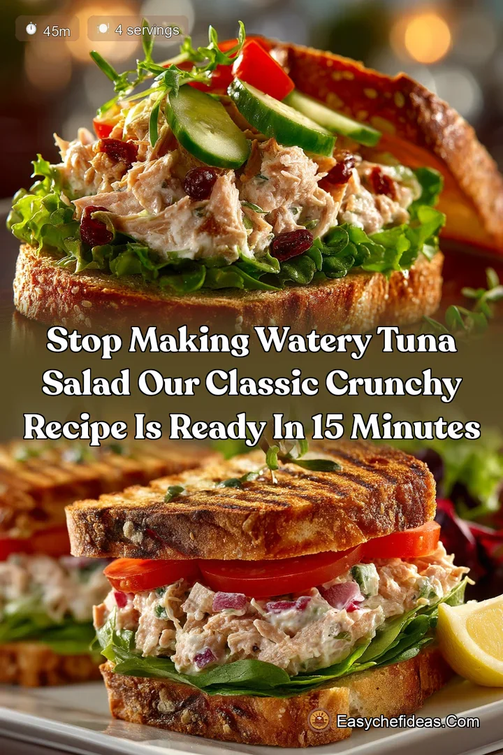 Stop Making Watery Tuna Salad Our Classic Crunchy Recipe is Ready in 15 Minutes