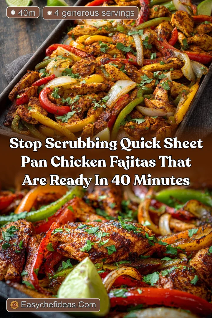 Stop Scrubbing Quick Sheet Pan Chicken Fajitas That Are Ready in 40 Minutes