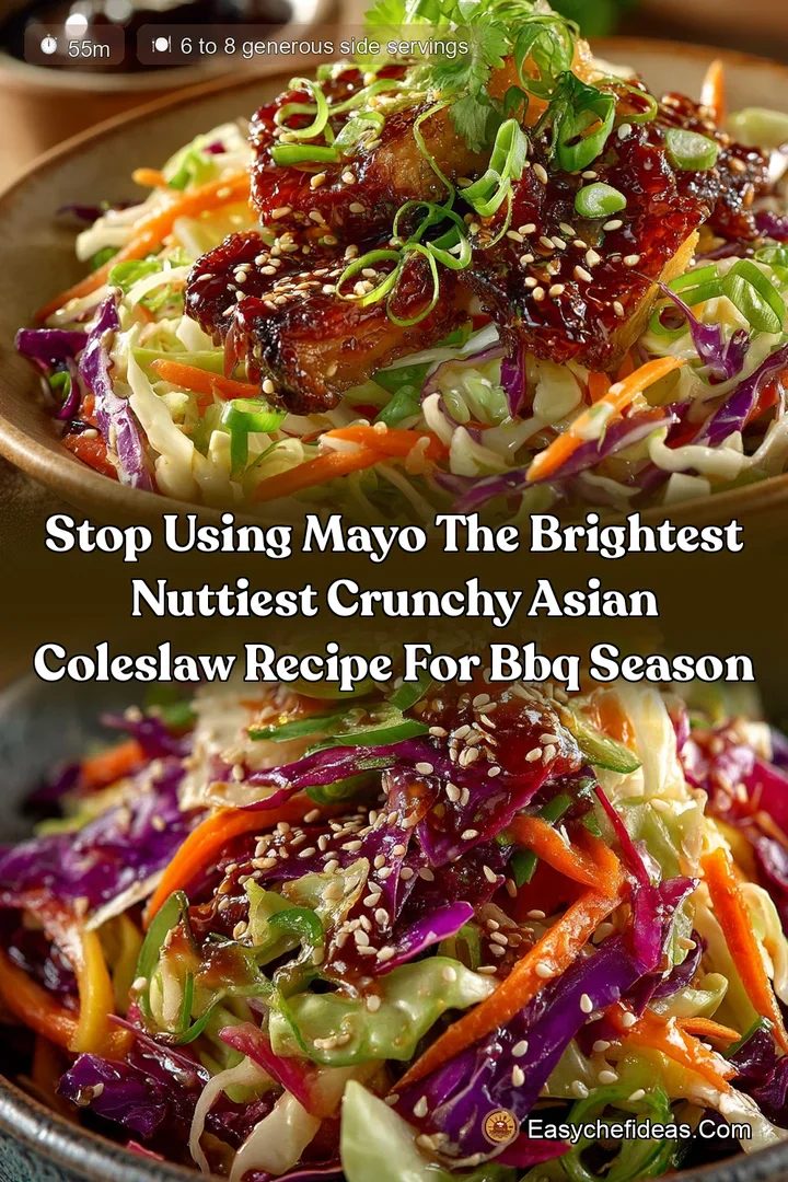 Stop using mayo The Brightest Nuttiest Crunchy Asian Coleslaw Recipe for BBQ Season