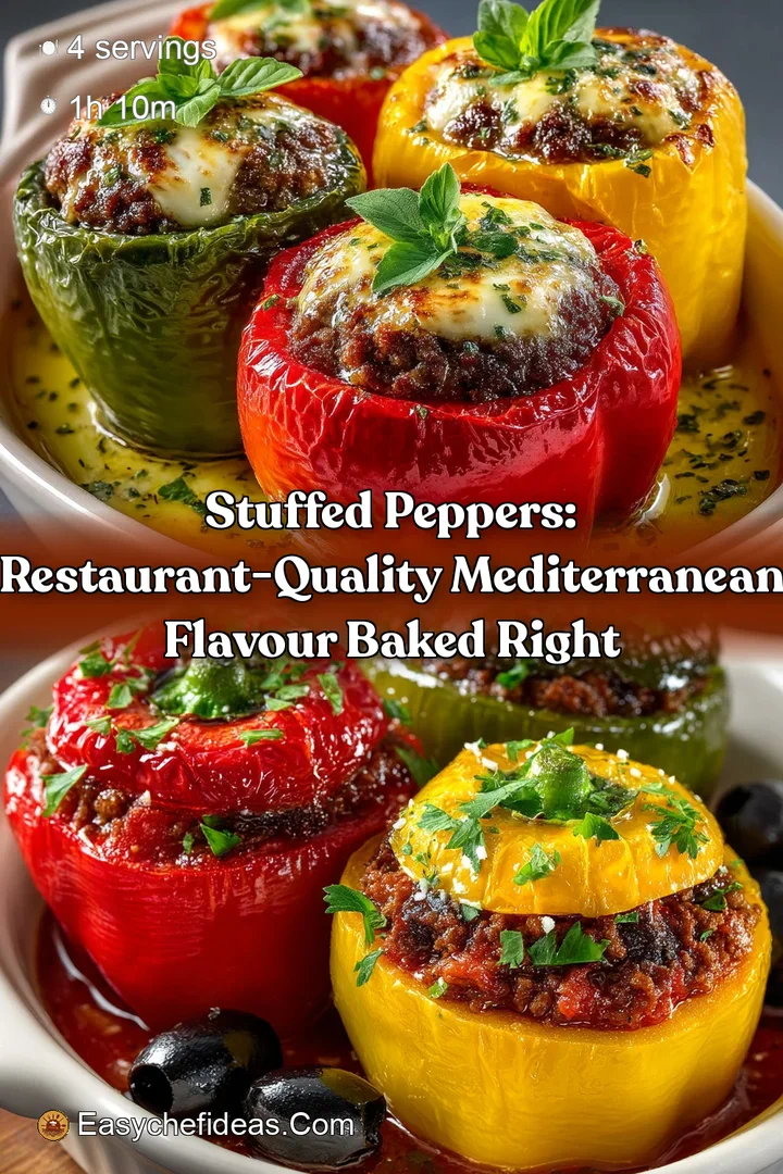 Stuffed Peppers: Restaurant-Quality Mediterranean Flavour Baked Right