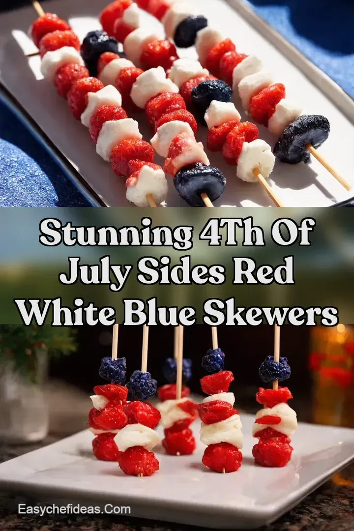 Stunning 4th Of July Sides Red White Blue Skewers