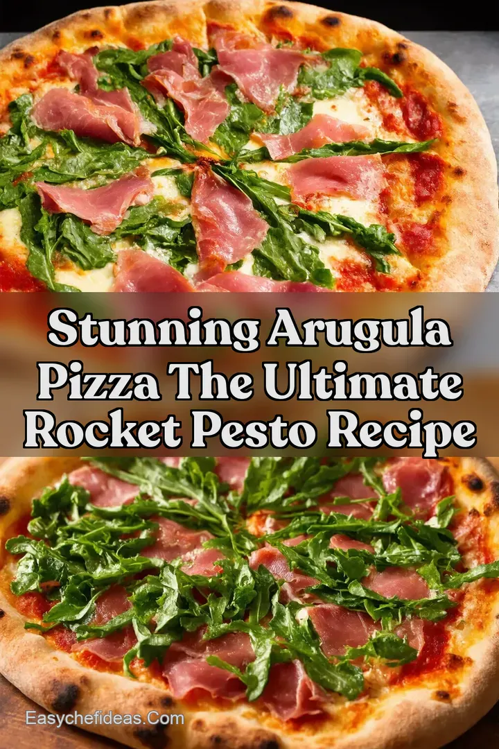 Stunning Arugula Pizza The Ultimate Rocket Pesto Recipe