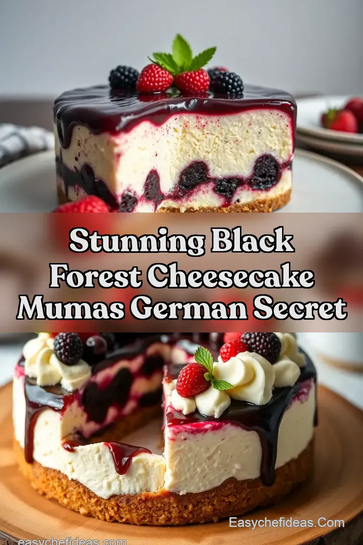Stunning Black Forest Cheesecake Mumas German Secret