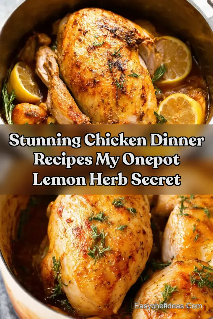 Stunning Chicken Dinner Recipes My OnePot Lemon Herb Secret