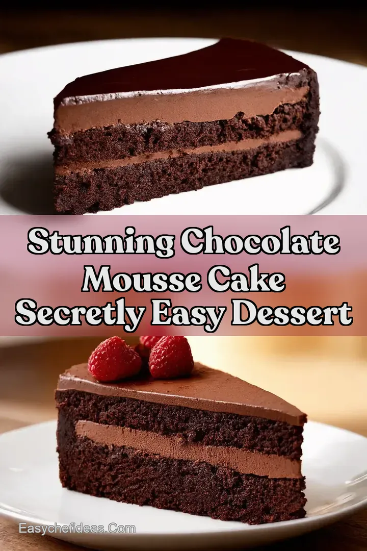 Stunning Chocolate Mousse Cake Secretly Easy Dessert
