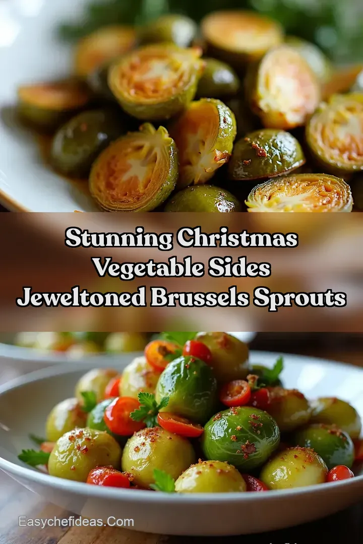 Stunning Christmas Vegetable Sides JewelToned Brussels Sprouts