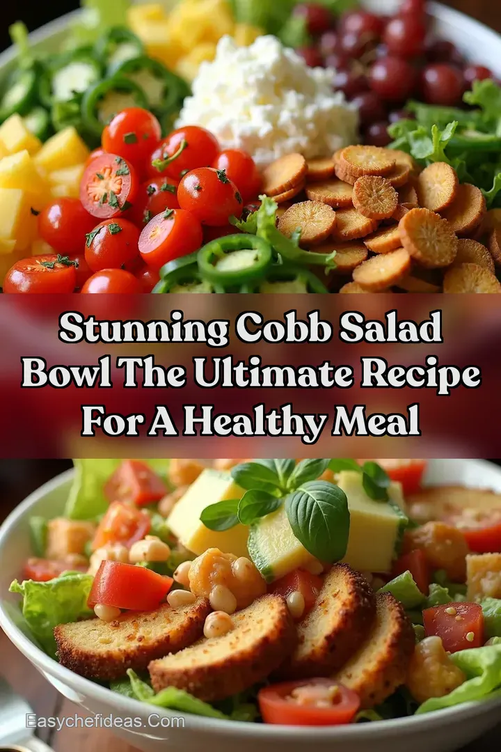 Stunning Cobb Salad Bowl The Ultimate Recipe For A Healthy Meal