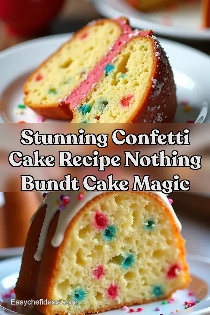 Stunning Confetti Cake Recipe Nothing Bundt Cake Magic