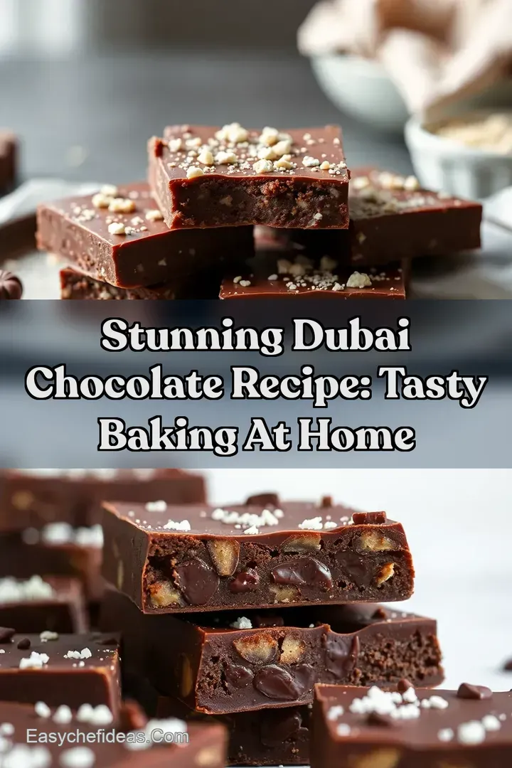 Stunning Dubai Chocolate Recipe: Tasty Baking At Home
