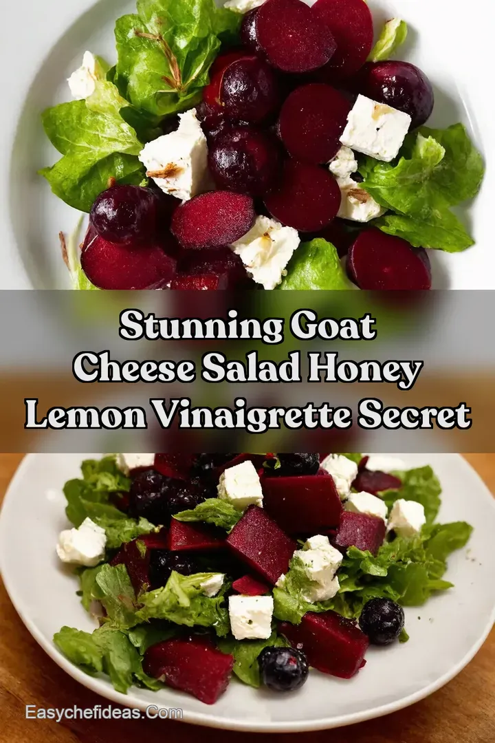 Stunning Goat Cheese Salad Honey Lemon Vinaigrette Secret