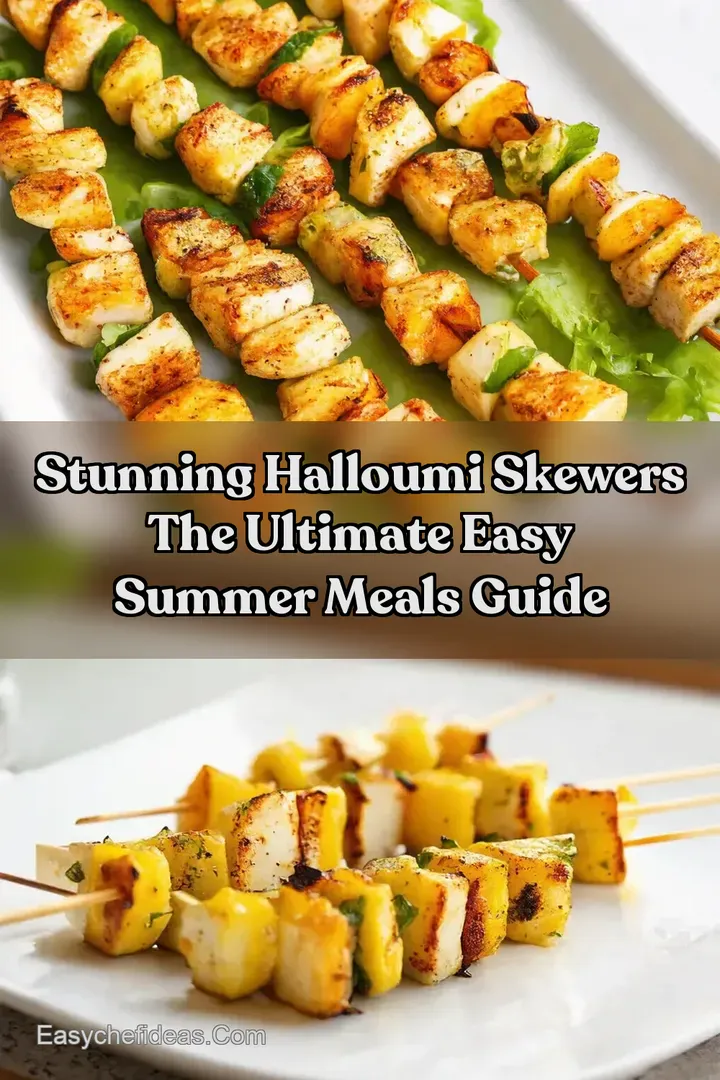 Stunning Halloumi Skewers The Ultimate Easy Summer Meals Guide