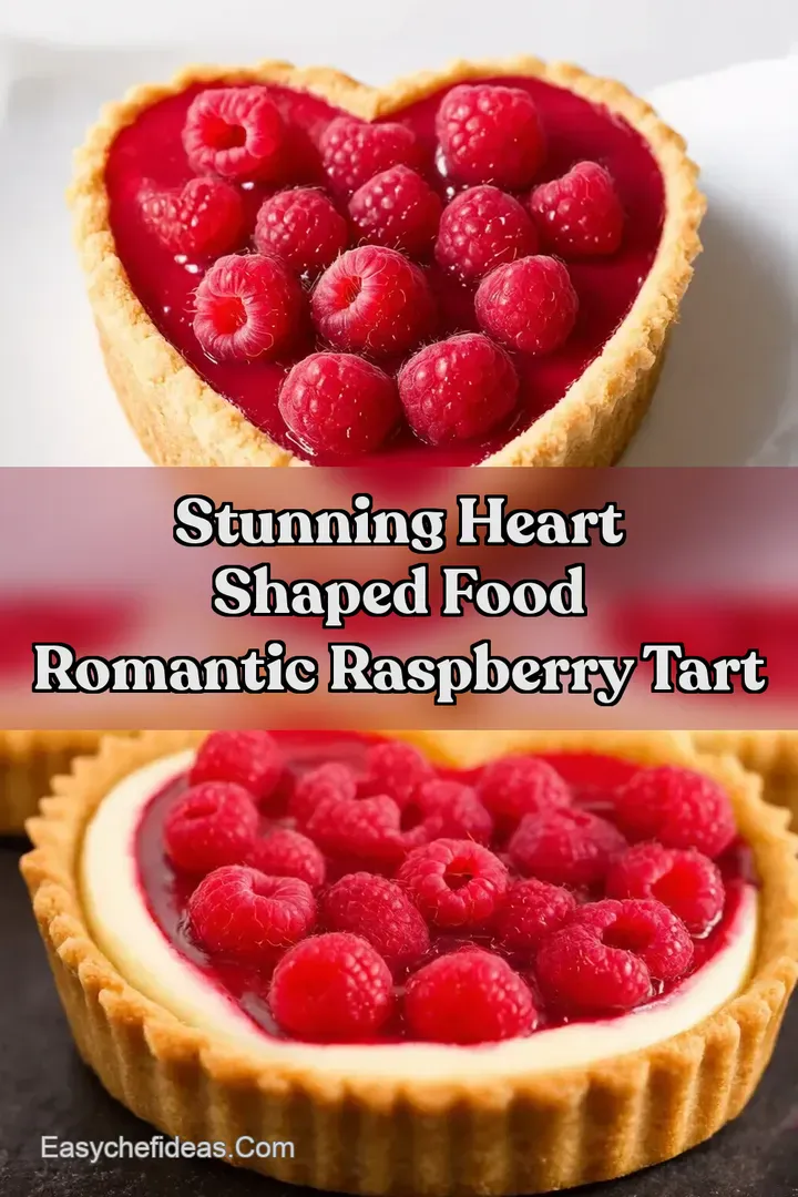 Stunning Heart Shaped Food Romantic Raspberry Tart