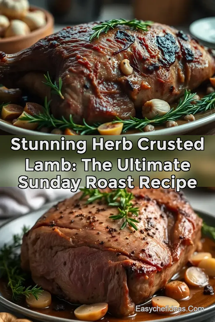 Stunning Herb Crusted Lamb: The Ultimate Sunday Roast Recipe