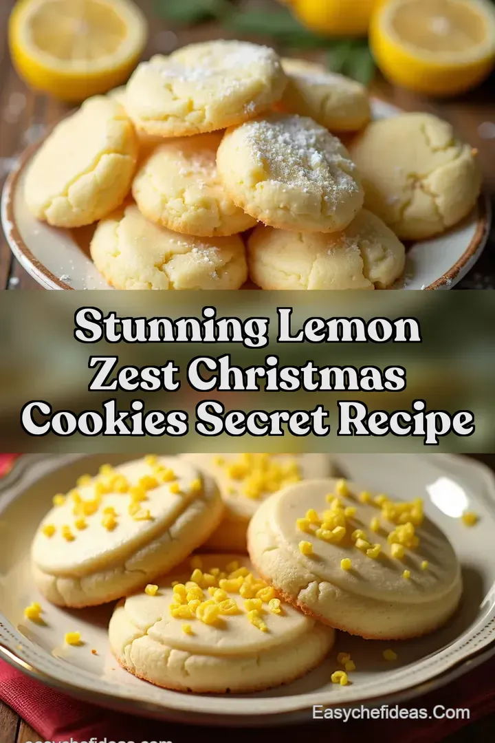 Stunning Lemon Zest Christmas Cookies Secret Recipe