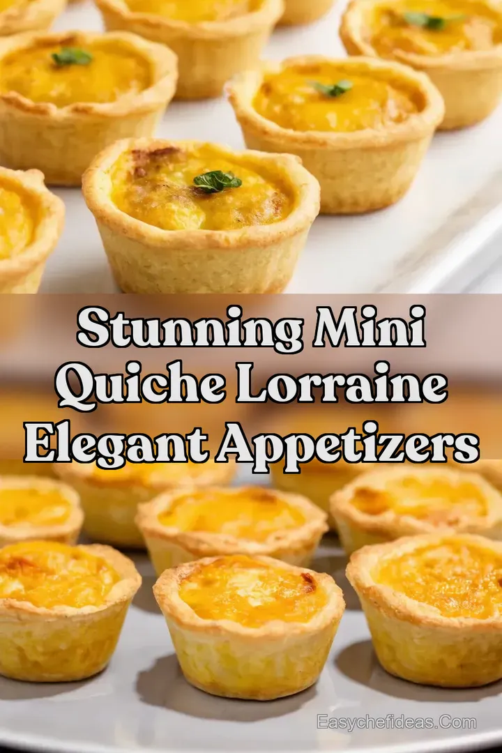 Stunning Mini Quiche Lorraine Elegant Appetizers
