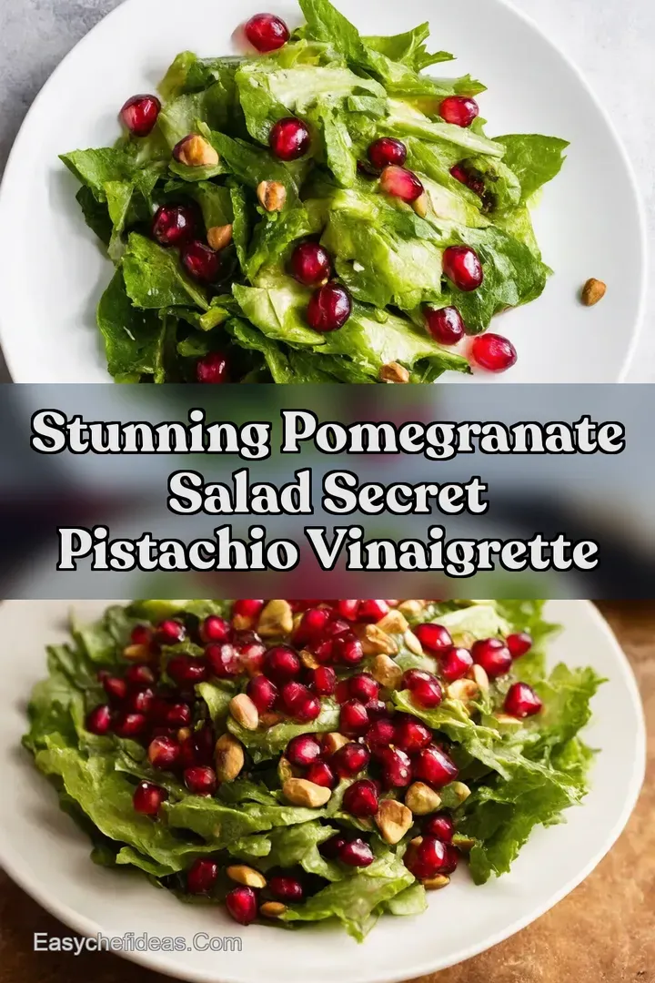 Stunning Pomegranate Salad Secret Pistachio Vinaigrette