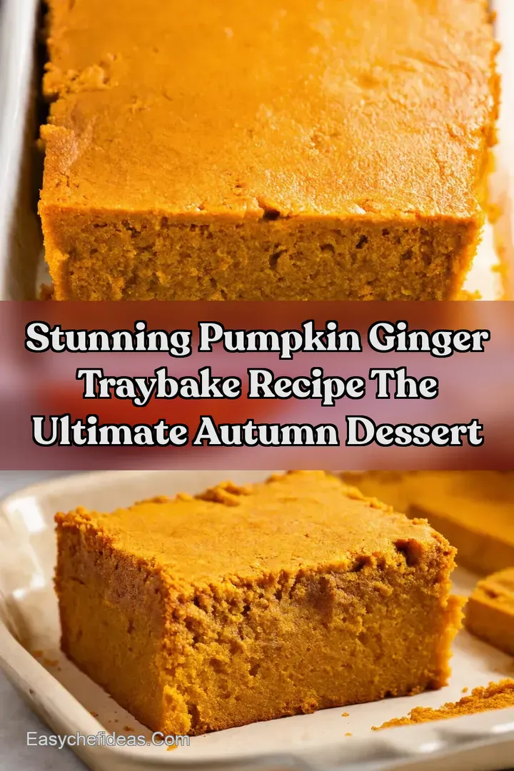 Stunning Pumpkin Ginger Traybake Recipe The Ultimate Autumn Dessert