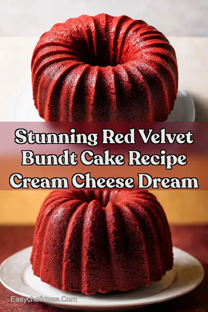 Stunning Red Velvet Bundt Cake Recipe Cream Cheese Dream