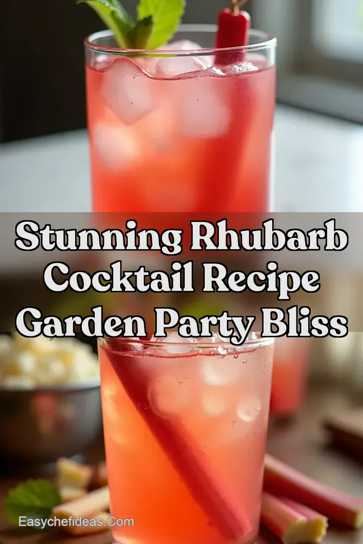 Stunning Rhubarb Cocktail Recipe Garden Party Bliss