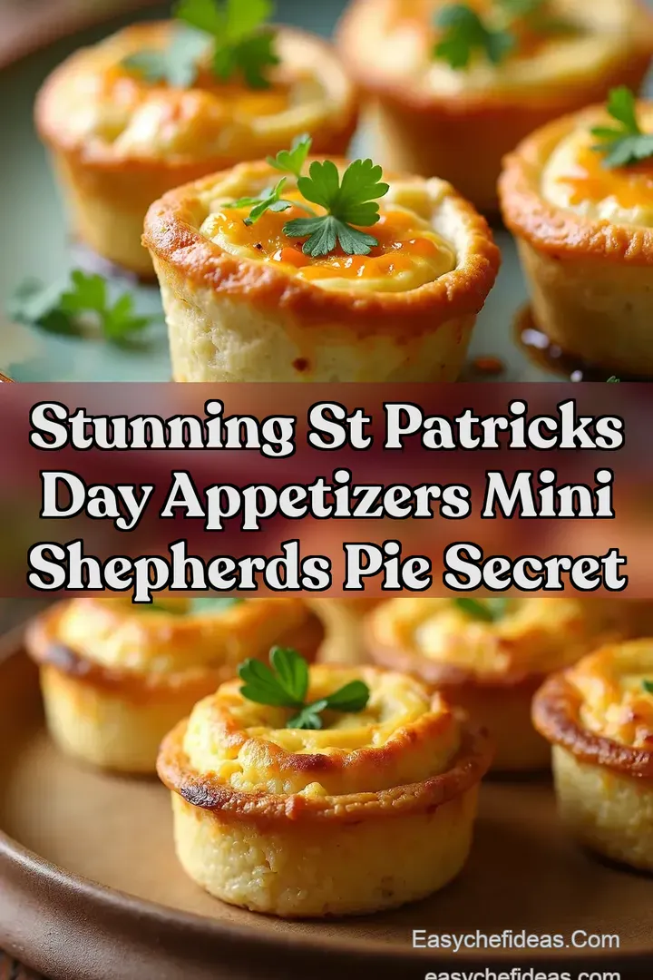 Stunning St Patricks Day Appetizers Mini Shepherds Pie Secret