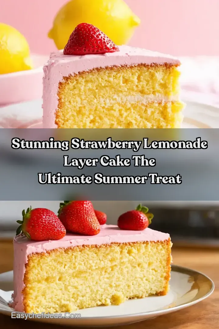 Stunning Strawberry Lemonade Layer Cake The Ultimate Summer Treat
