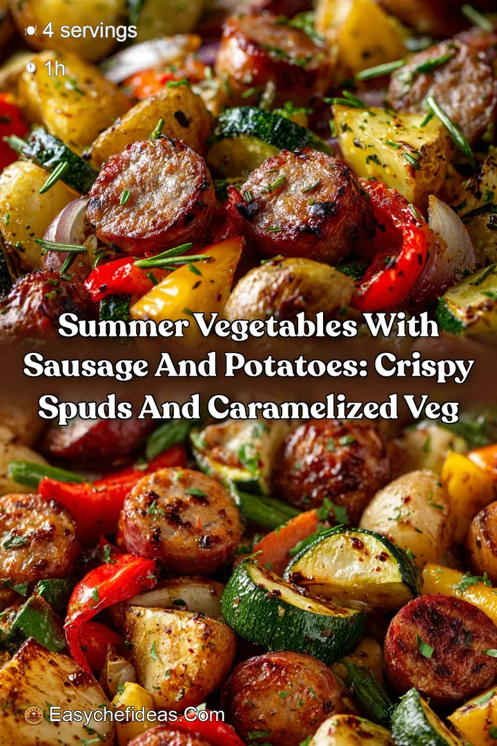 Summer Vegetables with Sausage and Potatoes: Crispy Spuds and Caramelized Veg
