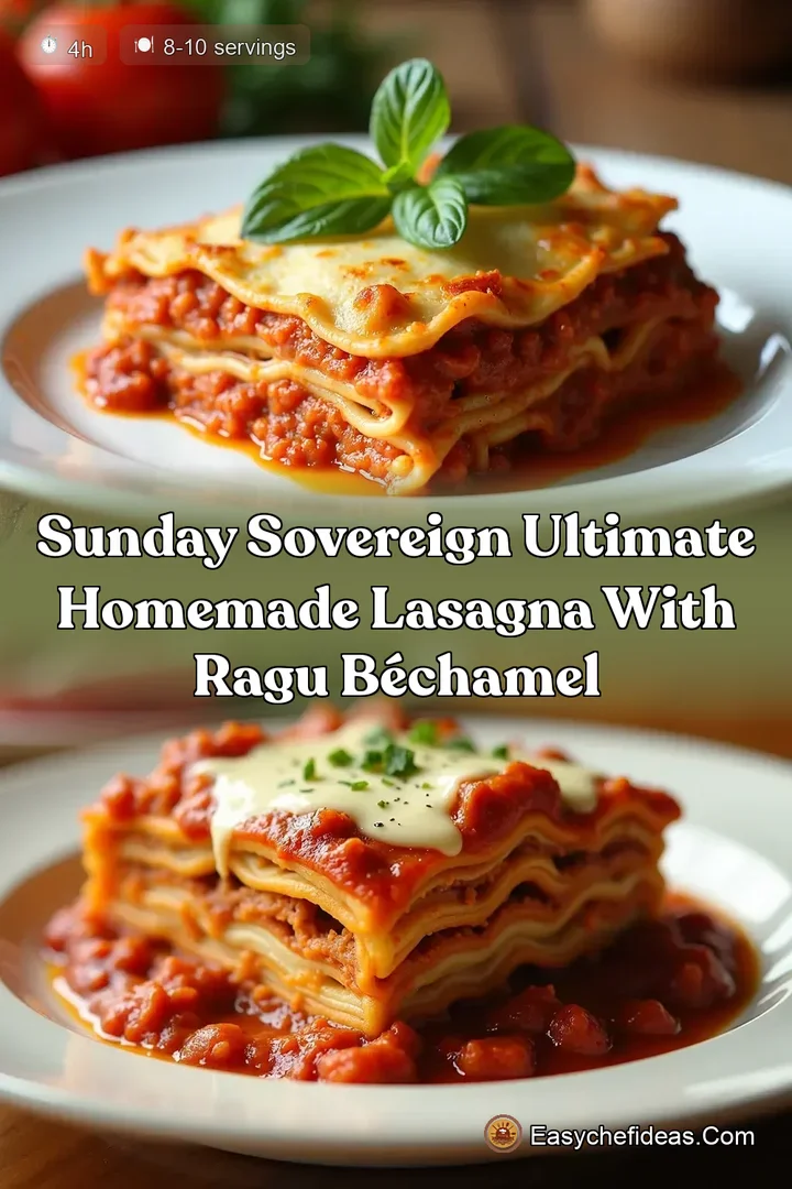 Sunday Sovereign Ultimate Homemade Lasagna with Ragu B&eacute;chamel