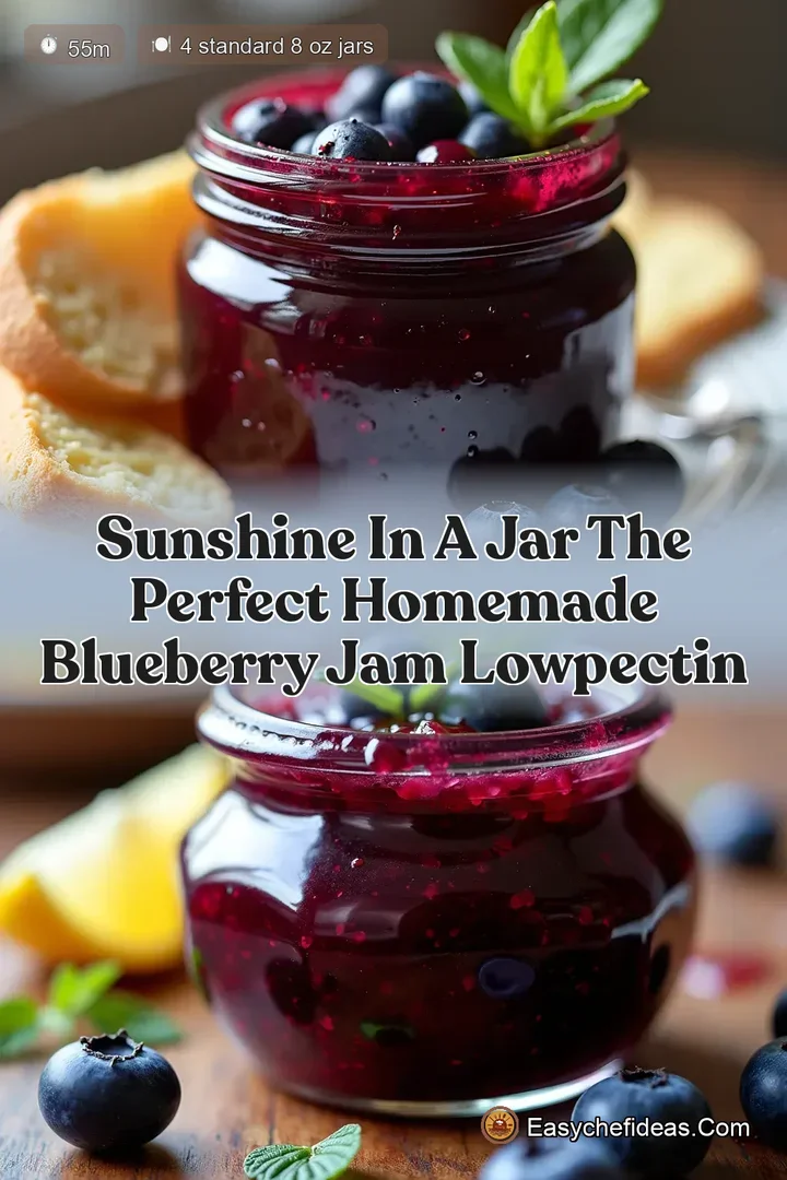 Sunshine in a Jar The Perfect Homemade Blueberry Jam LowPectin
