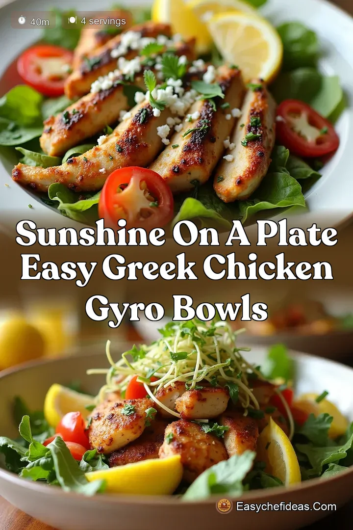 Sunshine on a Plate Easy Greek Chicken Gyro Bowls