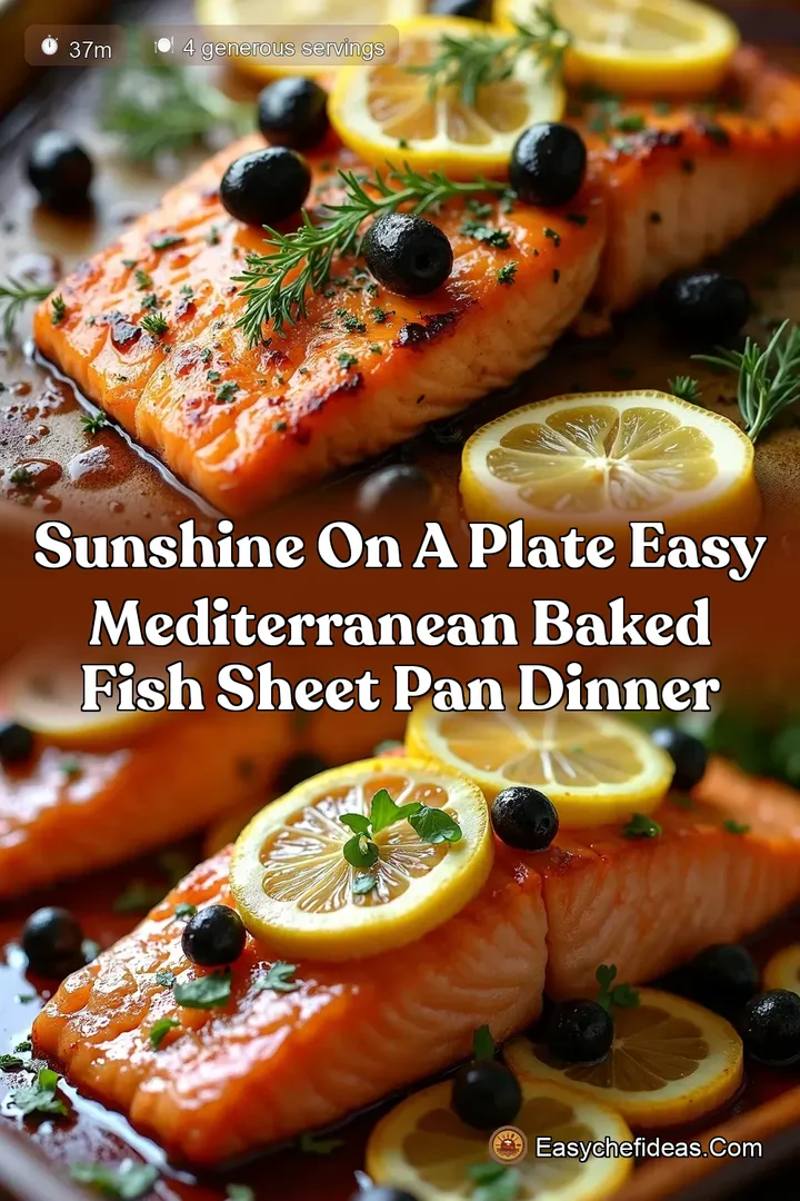 Sunshine on a Plate Easy Mediterranean Baked Fish Sheet Pan Dinner
