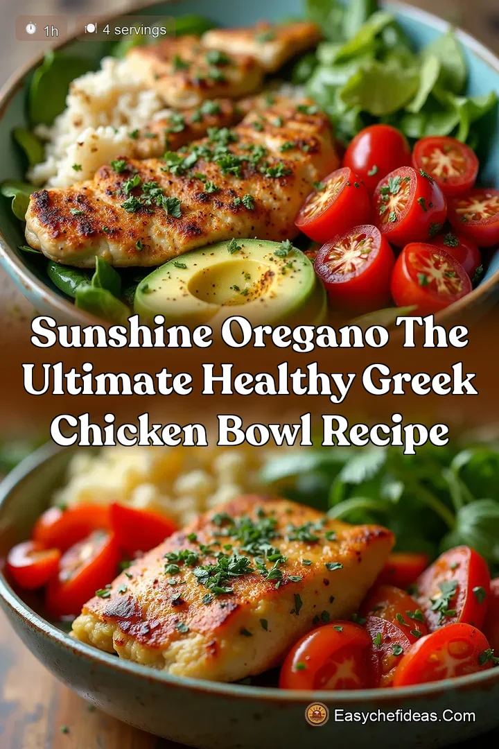 Sunshine Oregano The Ultimate Healthy Greek Chicken Bowl Recipe