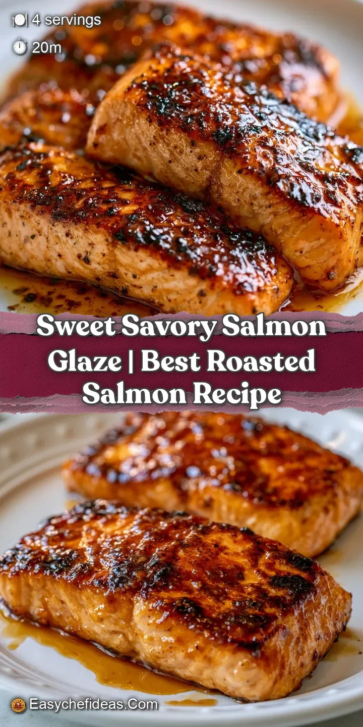 Extreme close-up of a glossy, amber-colored glaze dripping over flaky, tender pink salmon with charred highlights.