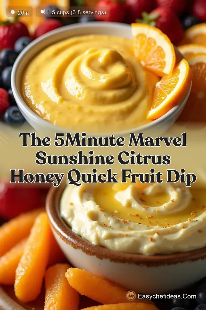 The 5Minute Marvel Sunshine Citrus Honey Quick Fruit Dip