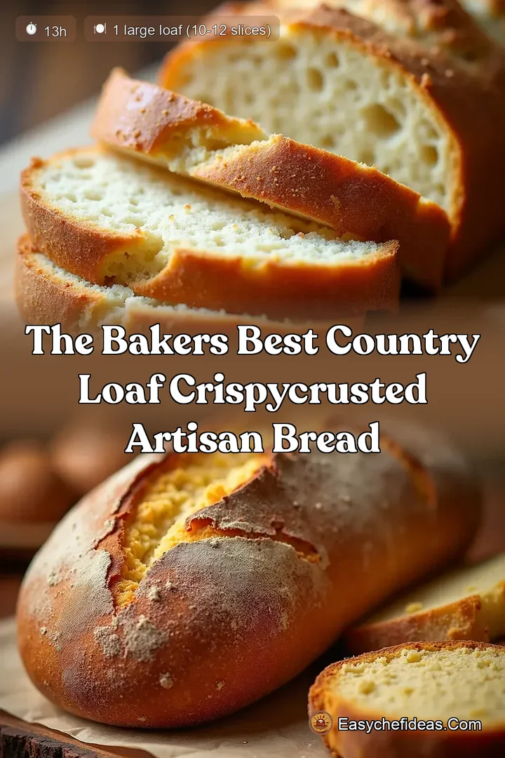 The Bakers Best Country Loaf CrispyCrusted Artisan Bread
