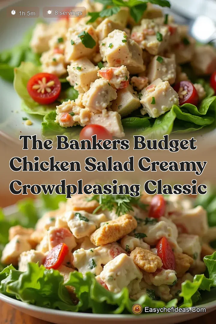 The Bankers Budget Chicken Salad Creamy CrowdPleasing Classic