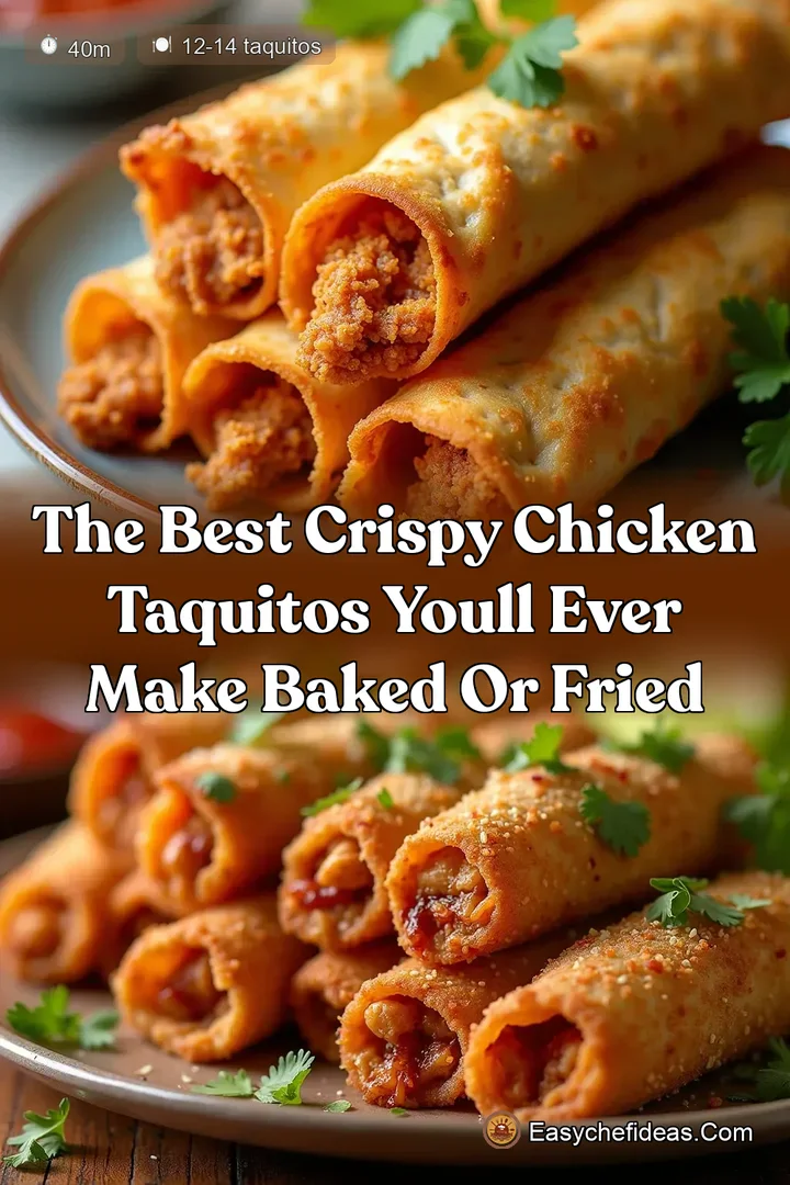 The Best Crispy Chicken Taquitos Youll Ever Make Baked or Fried