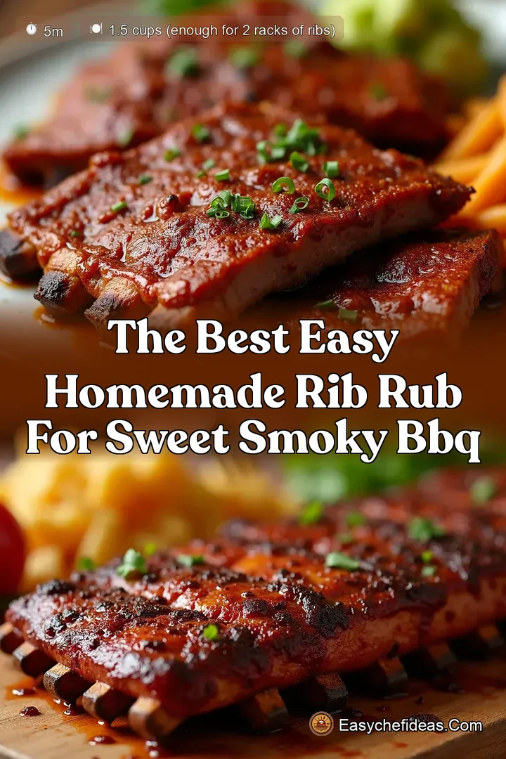 The Best Easy Homemade Rib Rub for Sweet Smoky BBQ