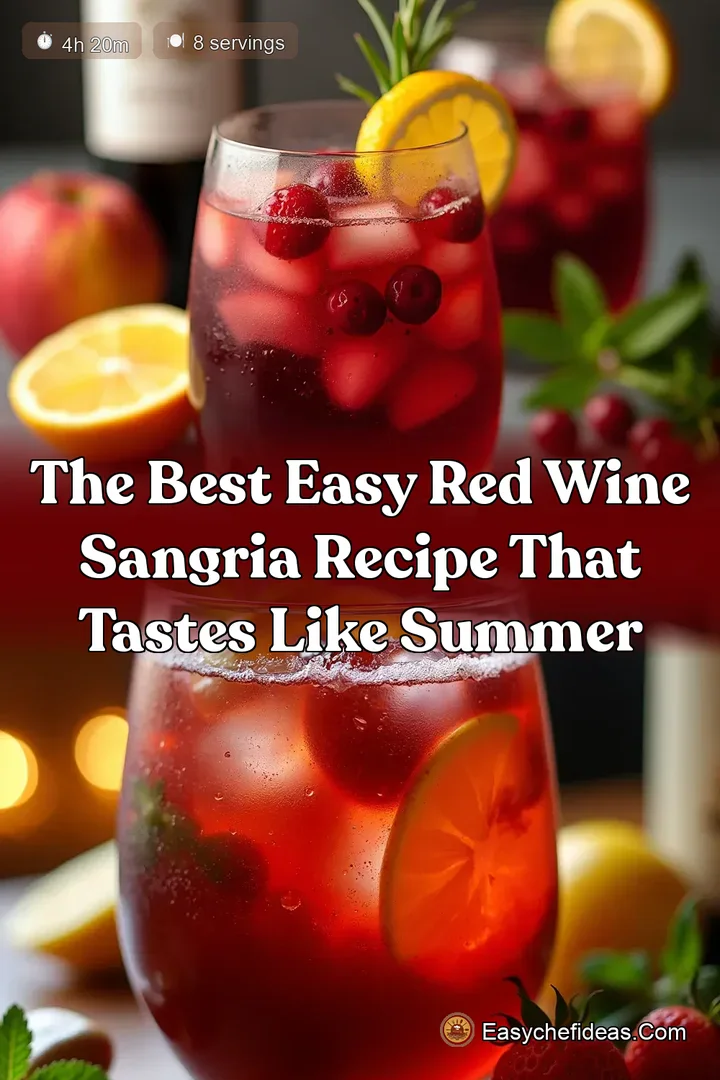 The Best Easy Red Wine Sangria Recipe That Tastes Like Summer
