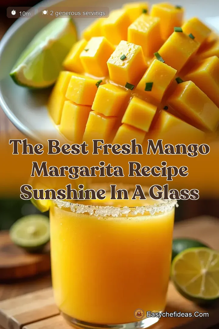 The Best Fresh Mango Margarita Recipe Sunshine in a Glass