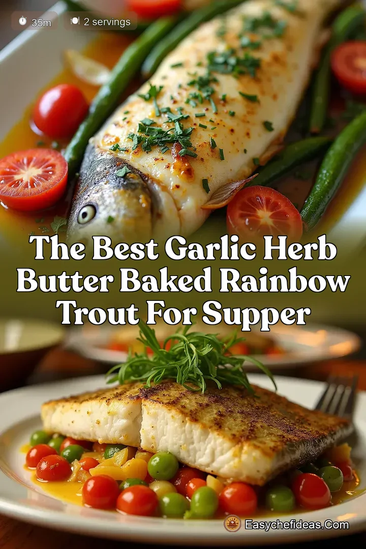 The Best Garlic Herb Butter Baked Rainbow Trout for Supper