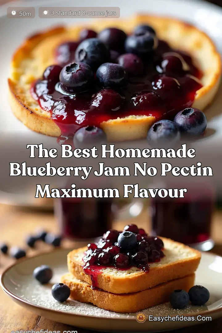 The Best Homemade Blueberry Jam No Pectin Maximum Flavour