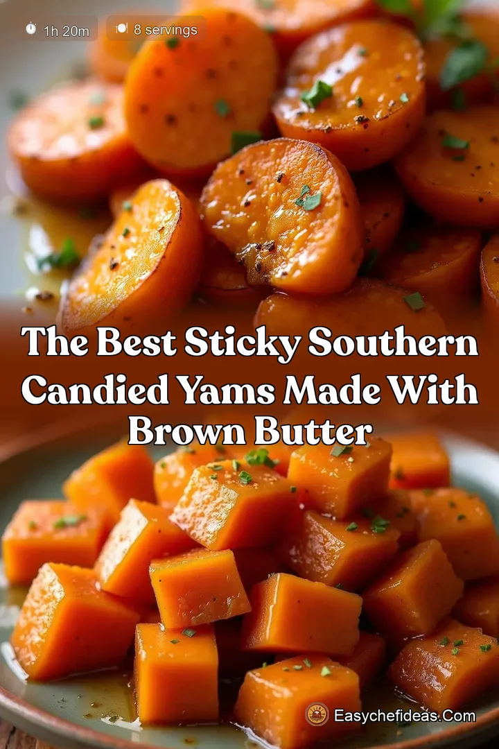 The Best Sticky Southern Candied Yams Made with Brown Butter