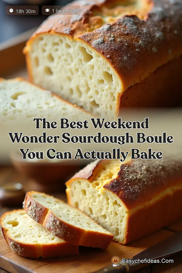 The Best Weekend Wonder Sourdough Boule You Can Actually Bake