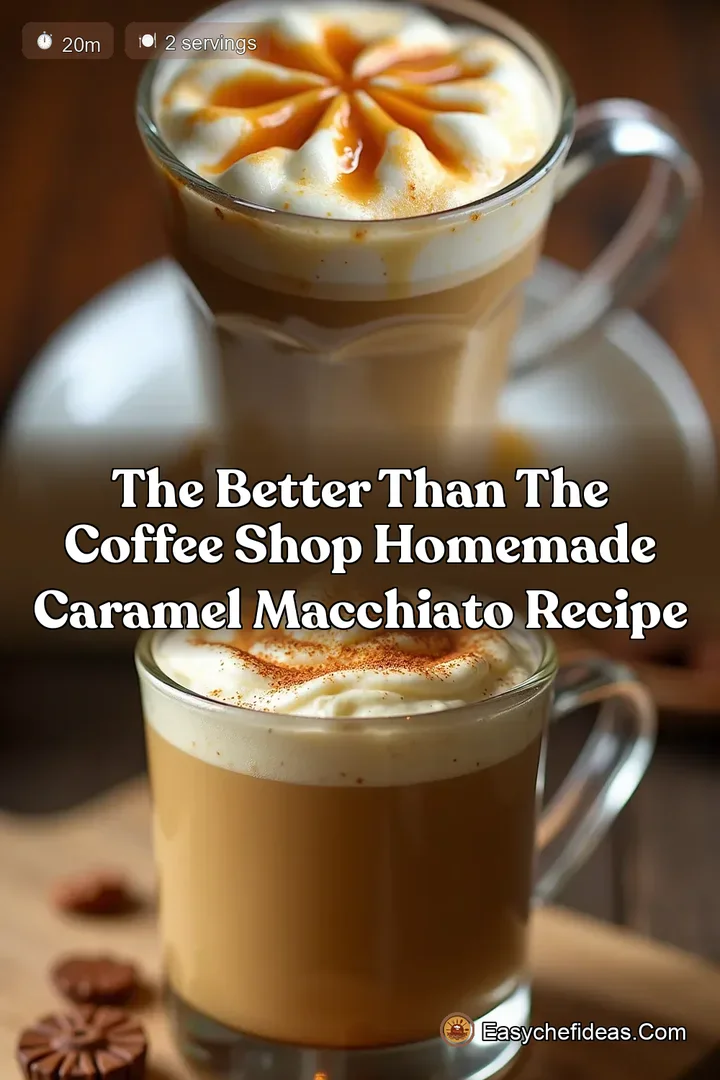 The Better Than the Coffee Shop Homemade Caramel Macchiato Recipe