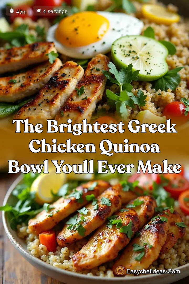 The Brightest Greek Chicken Quinoa Bowl Youll Ever Make