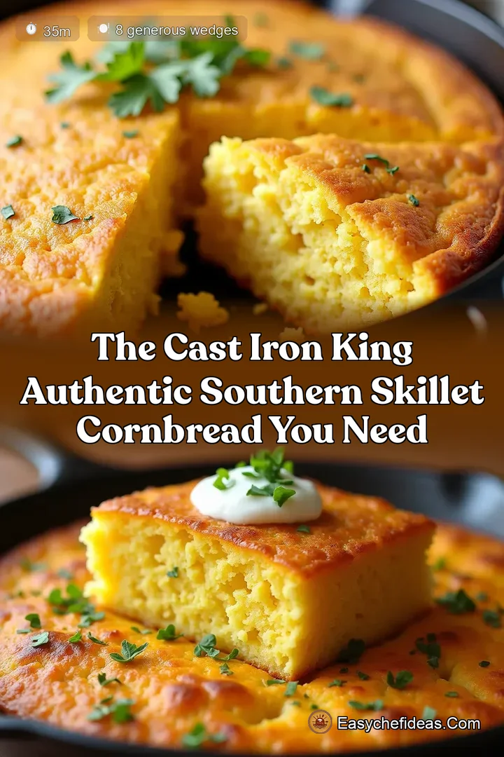 The Cast Iron King Authentic Southern Skillet Cornbread You Need