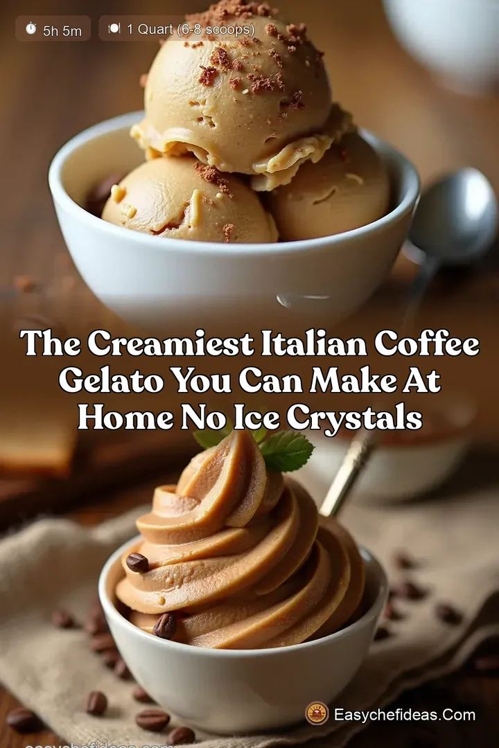 The Creamiest Italian Coffee Gelato You Can Make At Home No Ice Crystals