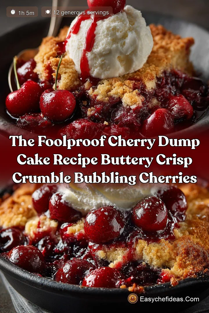 The Foolproof Cherry Dump Cake Recipe Buttery Crisp Crumble Bubbling Cherries