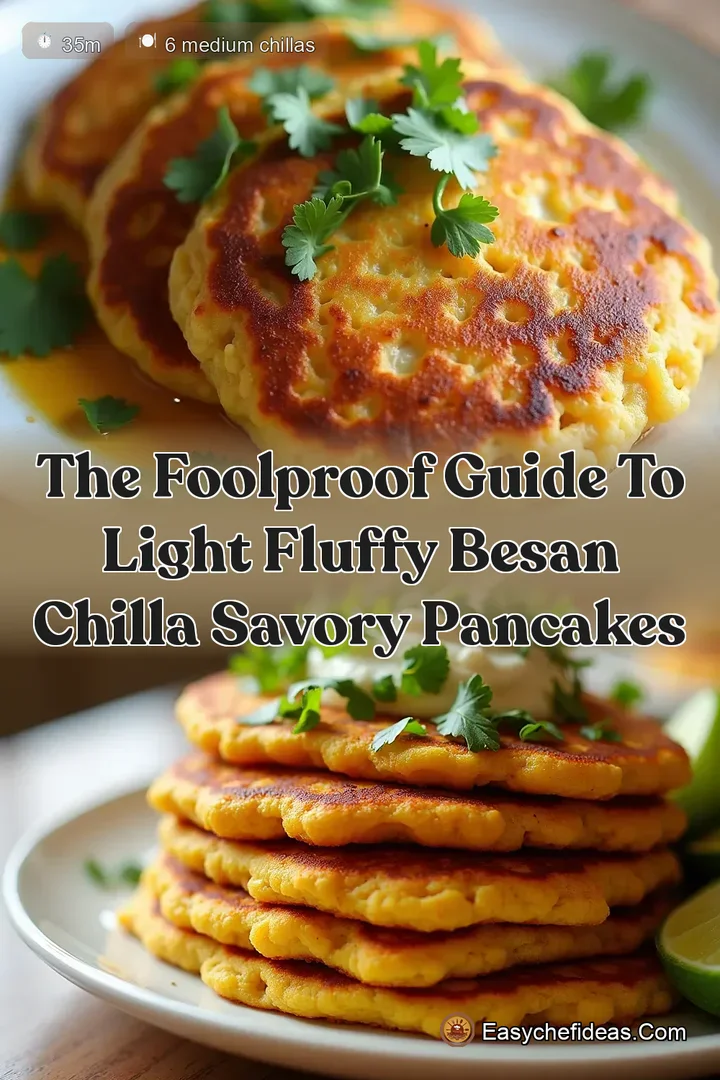The Foolproof Guide to Light Fluffy Besan Chilla Savory Pancakes